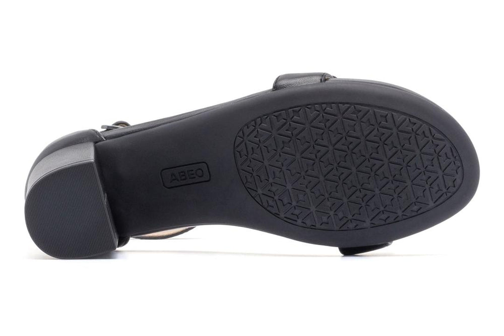 Tempo Strap Black Leather | Women ABEO Footwear Dress