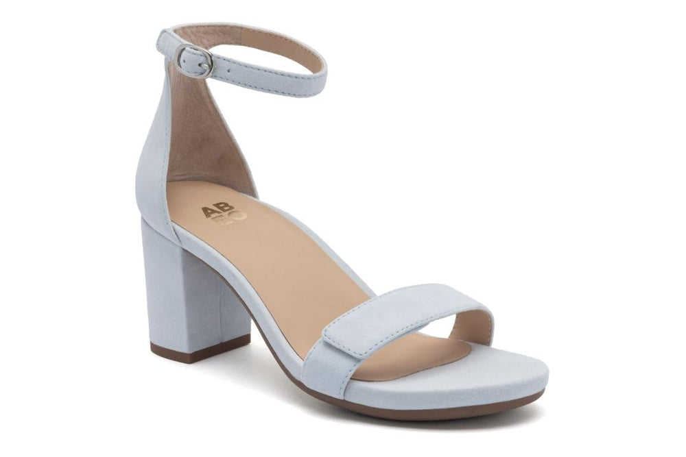Tempo Strap Light Blue Suede | Women ABEO Footwear Dress