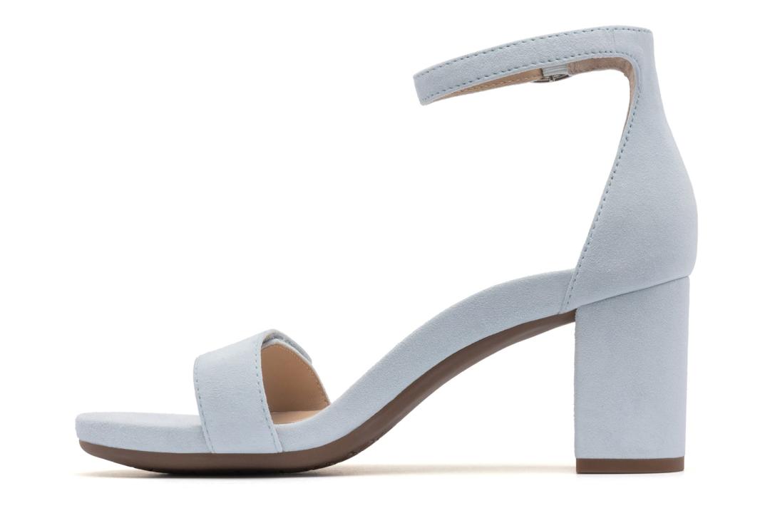 Tempo Strap Light Blue Suede | Women ABEO Footwear Dress
