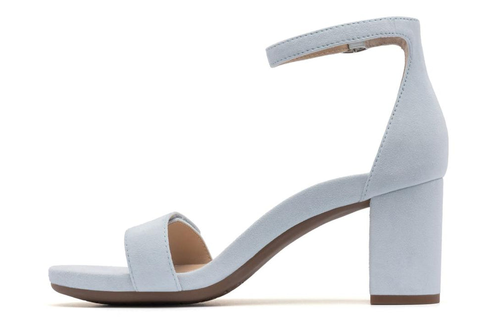 Tempo Strap Light Blue Suede | Women ABEO Footwear Dress