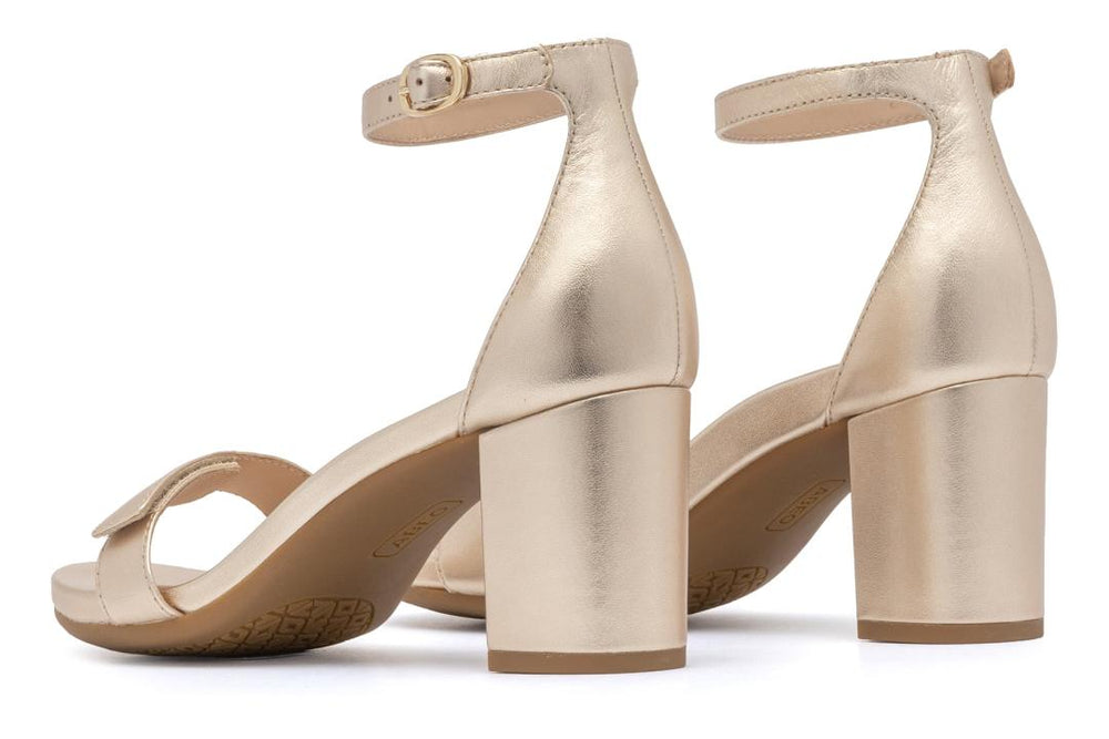 Tempo Strap Light Gold Leather | Women ABEO Footwear Dress