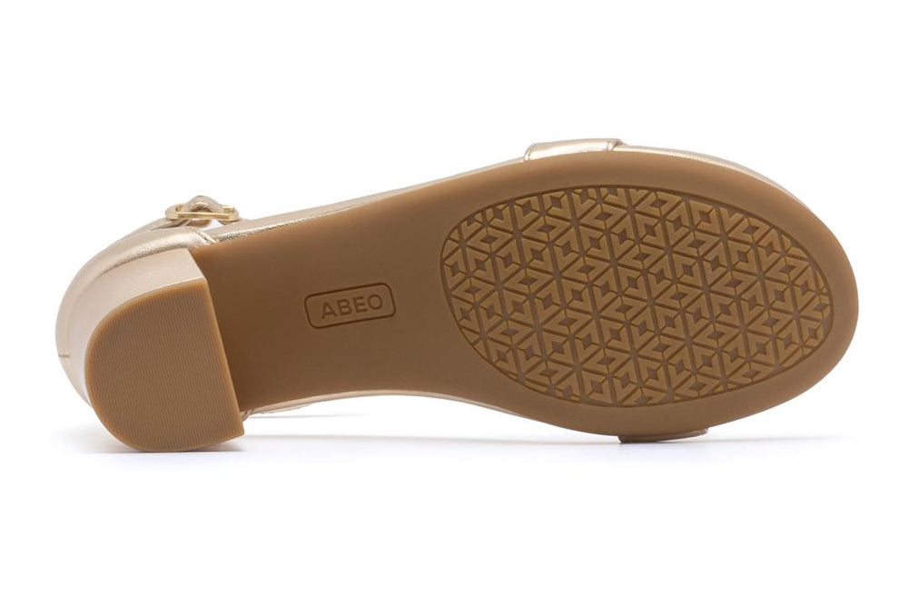 Tempo Strap Light Gold Leather | Women ABEO Footwear Dress