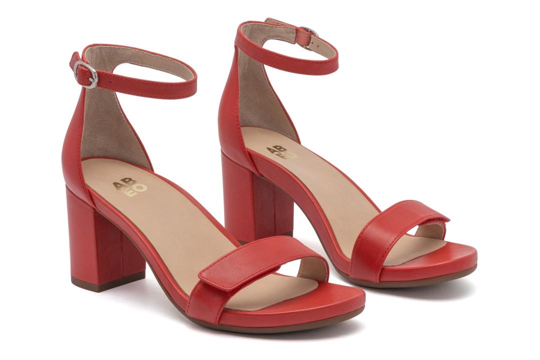 Tempo Strap Red Leather | Women ABEO Footwear Dress