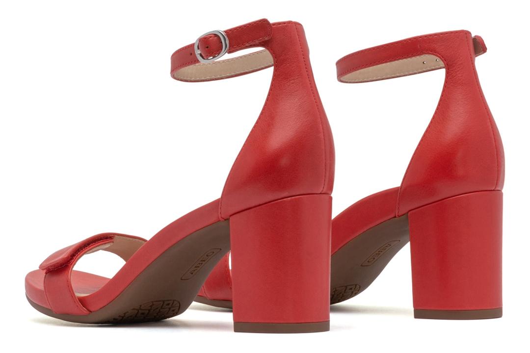 Tempo Strap Red Leather | Women ABEO Footwear Dress