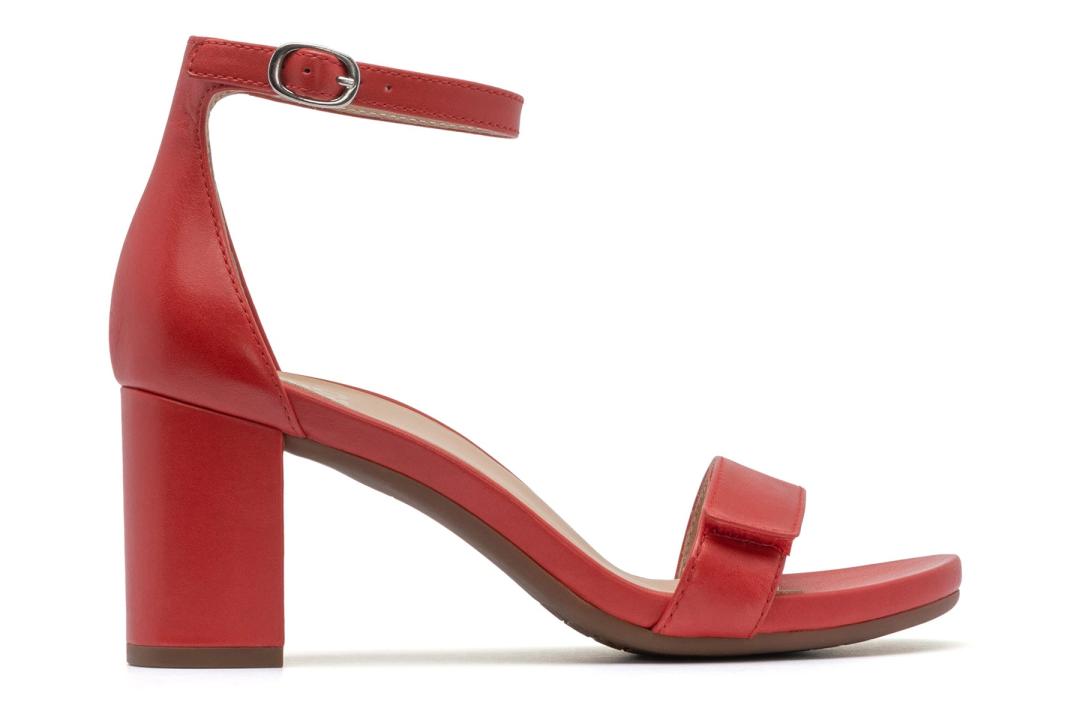 Tempo Strap Red Leather | Women ABEO Footwear Dress