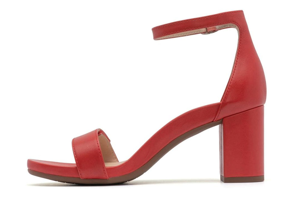 Tempo Strap Red Leather | Women ABEO Footwear Dress