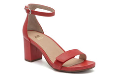 Tempo Strap Red Leather | Women ABEO Footwear Dress
