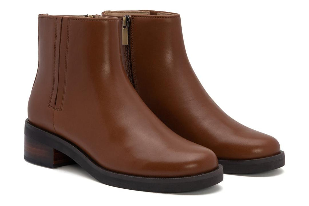 Traverse Ankle Dark Tan | Women ABEO Footwear Boots