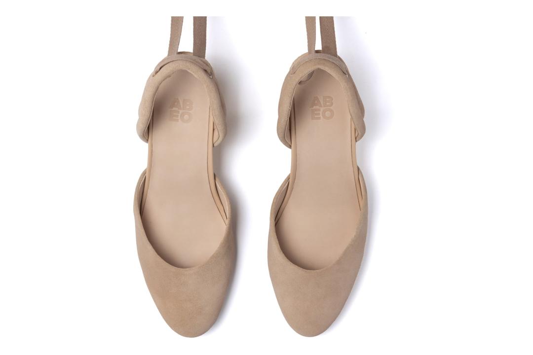 Veranda Espadrille Lace Cuban Sand Suede | Women ABEO Footwear Dress