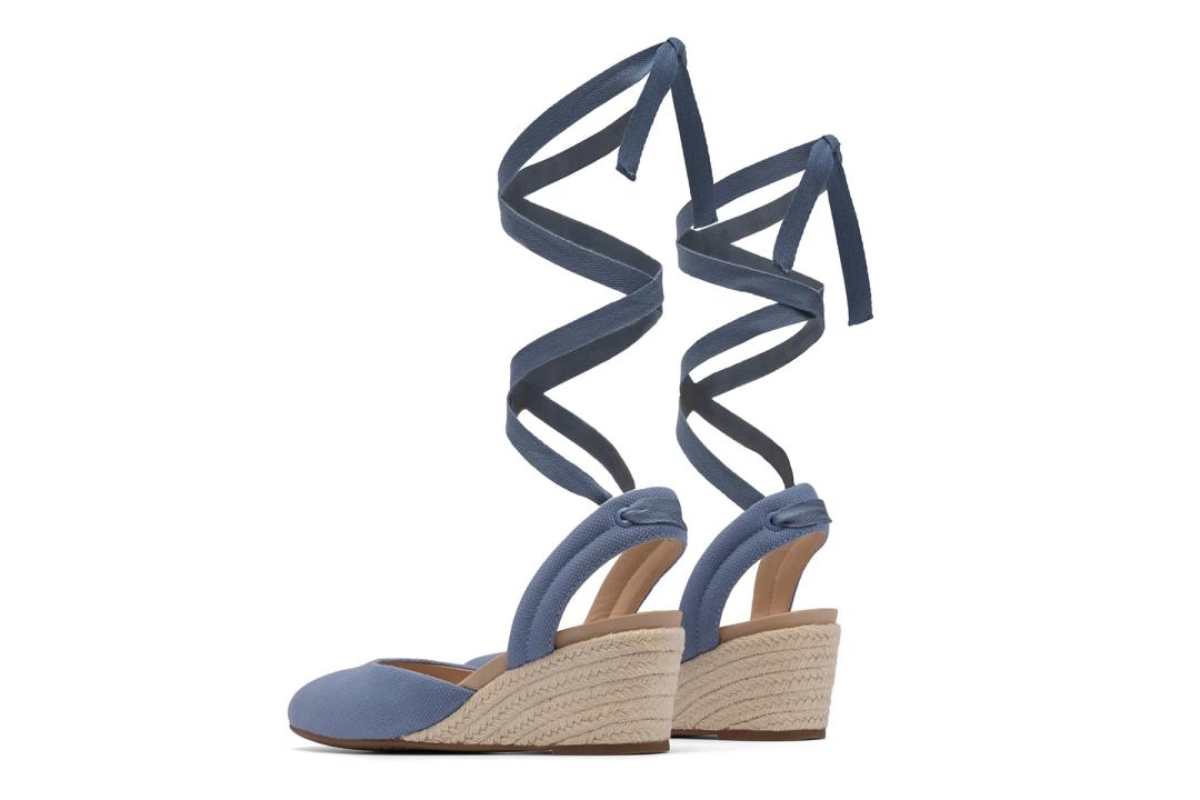 Veranda Espadrille Lace Denim Canvas | Women ABEO Footwear Dress