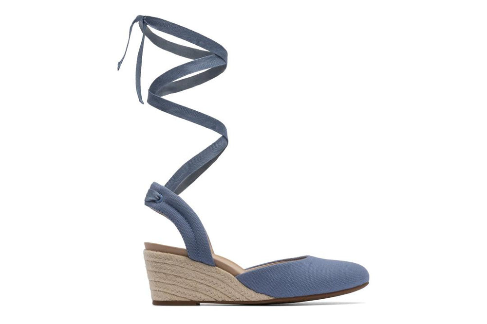 Veranda Espadrille Lace Denim Canvas | Women ABEO Footwear Dress