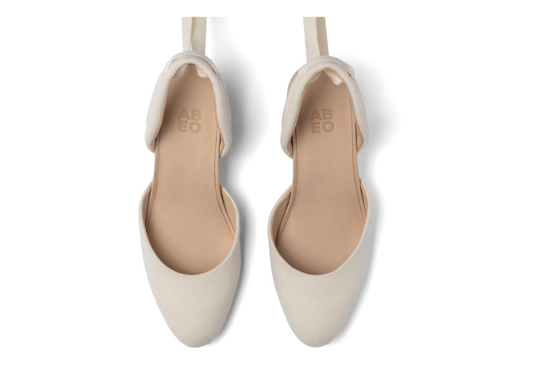 Veranda Espadrille Lace Natural Canvas | Women ABEO Footwear Dress