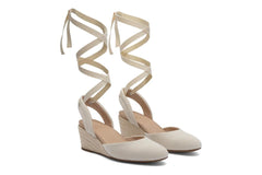 Veranda Espadrille Lace Natural Canvas | Women ABEO Footwear Dress