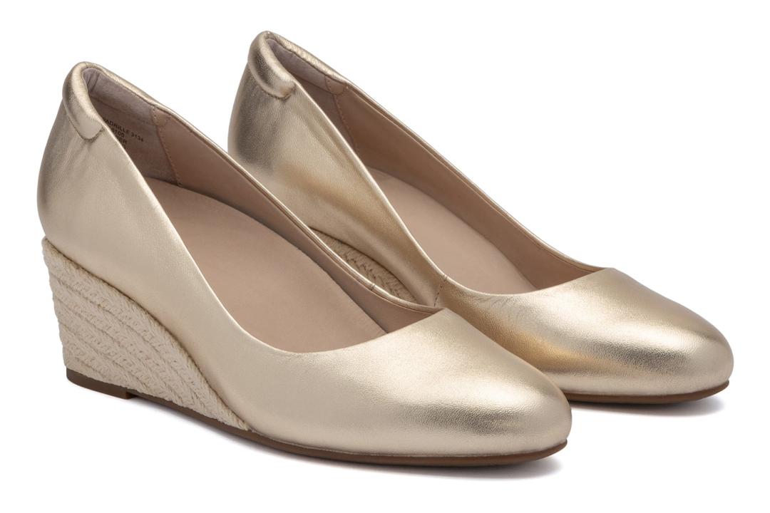 Veranda Espadrille Light Gold | Women ABEO Footwear Dress