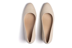 Veranda Stacked Off White Leather | Women ABEO Footwear Dress