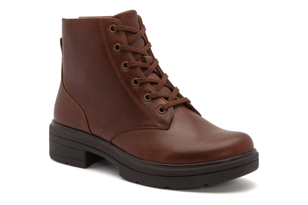Vista Lace Dark Tan | Women ABEO Footwear Boots