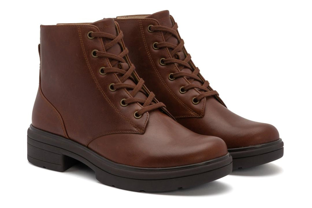 Vista Lace Dark Tan | Women ABEO Footwear Boots