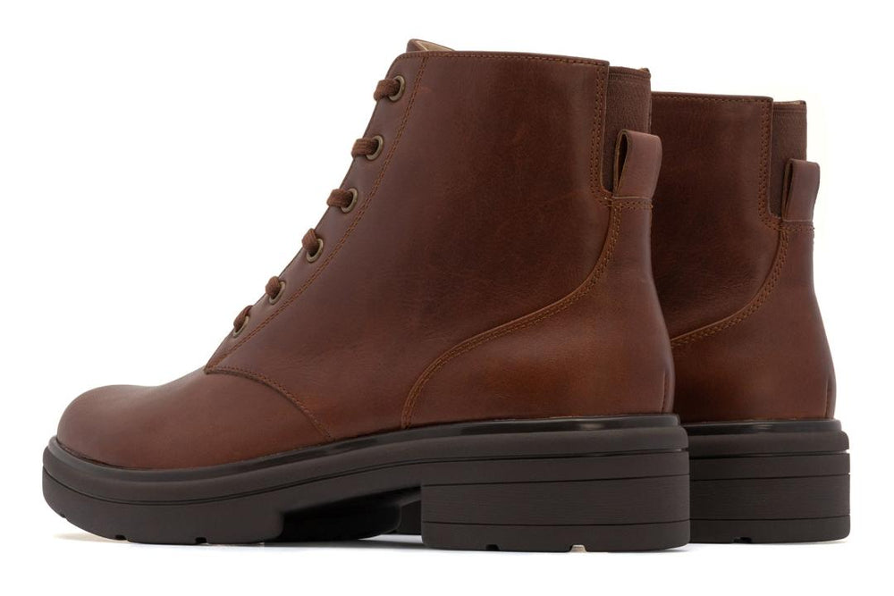 Vista Lace Dark Tan | Women ABEO Footwear Boots