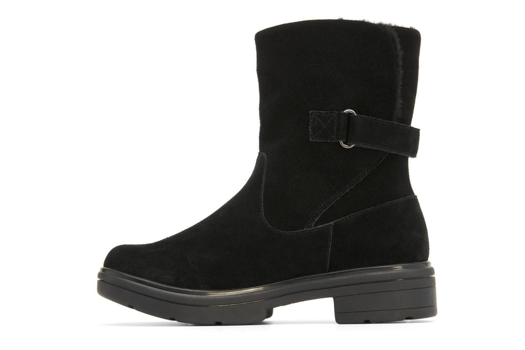 Vista Mid Boot Black Suede | Women ABEO Footwear Boots