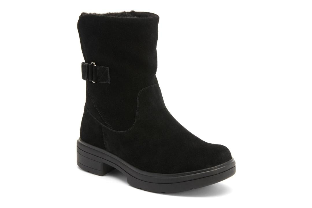 Vista Mid Boot Black Suede | Women ABEO Footwear Boots