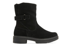 Vista Mid Boot Black Suede | Women ABEO Footwear Boots