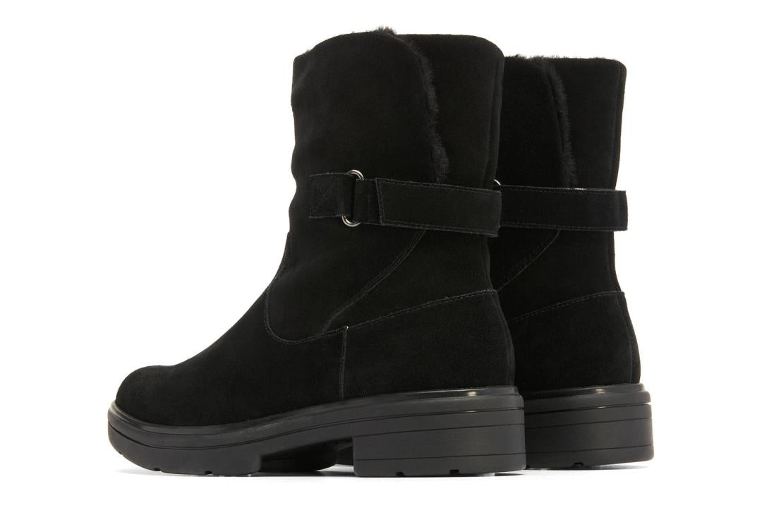 Vista Mid Boot Black Suede | Women ABEO Footwear Boots