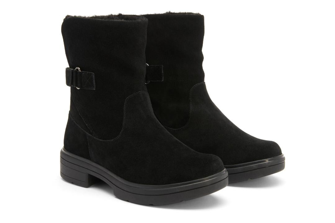 Vista Mid Boot Black Suede | Women ABEO Footwear Boots