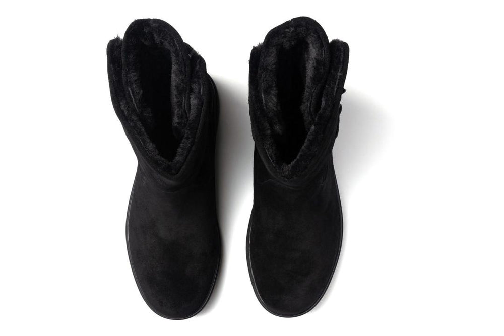 Vista Mid Boot Black Suede | Women ABEO Footwear Boots