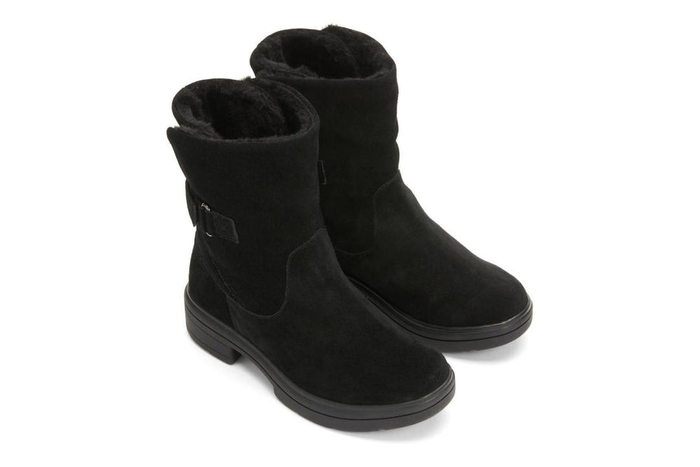Vista Mid Boot Black Suede | Women ABEO Footwear Boots